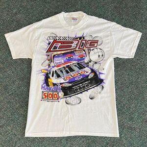 Vintage 2001 Texas Motor speedway Nascar Harrah's 500 white tee